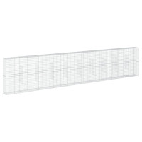 Produktbild för Gabionkorg med skydd 1000x50x200 cm galvaniserat järn