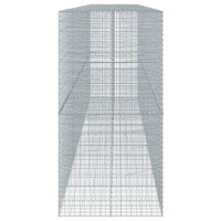 Produktbild för Gabionkorg med skydd 750x100x200 cm galvaniserat järn