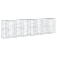 Produktbild för Gabionkorg med skydd 750x100x200 cm galvaniserat järn