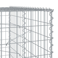 Produktbild för Gabionkorg med skydd 750x100x200 cm galvaniserat järn