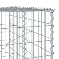 Produktbild för Gabionkorg med skydd 1050x100x200 cm galvaniserat järn