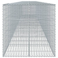 Produktbild för Gabionkorg med skydd 1100x100x100 cm galvaniserat järn