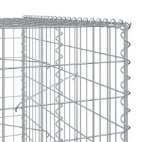 Produktbild för Gabionkorg med skydd 1150x100x200 cm galvaniserat järn