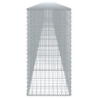 Produktbild för Gabionkorg med skydd 1200x50x100 cm galvaniserat järn