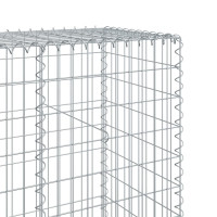 Produktbild för Gabionkorg med skydd 100x50x200 cm galvaniserat järn