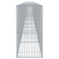 Produktbild för Gabionkorg med skydd 1000x50x100 cm galvaniserat järn