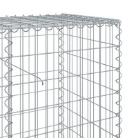 Produktbild för Gabionkorg med skydd 1000x50x100 cm galvaniserat järn