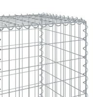 Produktbild för Gabionkorg med skydd 500x50x150 cm galvaniserat järn