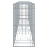 Produktbild för Gabionkorg med skydd 400x50x100 cm galvaniserat järn