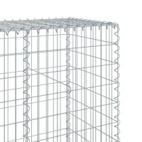 Produktbild för Gabionkorg med skydd 500x50x200 cm galvaniserat järn