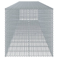 Produktbild för Gabionkorg med skydd 750x100x100 cm galvaniserat järn