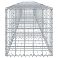 Produktbild för Gabionkorg med skydd 700x50x50 cm galvaniserat järn