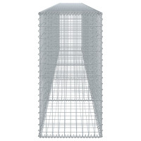 Produktbild för Gabionkorg med skydd 500x50x100 cm galvaniserat järn