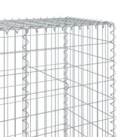 Produktbild för Gabionkorg med skydd 200x50x200 cm galvaniserat järn