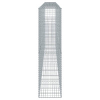 Produktbild för Gabionkorg med skydd 600x50x200 cm galvaniserat järn