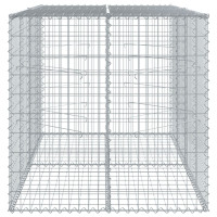 Produktbild för Gabionkorg med skydd 200x100x100 cm galvaniserat järn