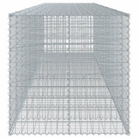 Produktbild för Gabionkorg med skydd 550x100x100 cm galvaniserat järn