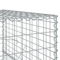 Produktbild för Gabionkorg med skydd 900x100x150 cm galvaniserat järn