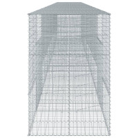 Produktbild för Gabionkorg med skydd 1100x100x150 cm galvaniserat järn