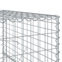 Produktbild för Gabionkorg med skydd 1100x100x150 cm galvaniserat järn