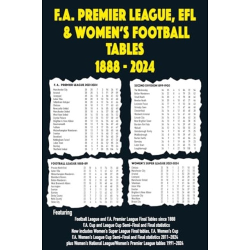 Soccer Books Ltd FA Premier League, EFL & Women's Football Tables 1888-2024 (häftad, eng)