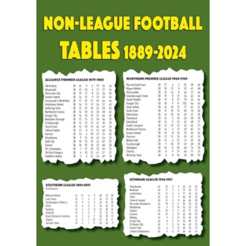 Soccer Books Ltd Non-league Football Tables 1889-2024 (häftad, eng)