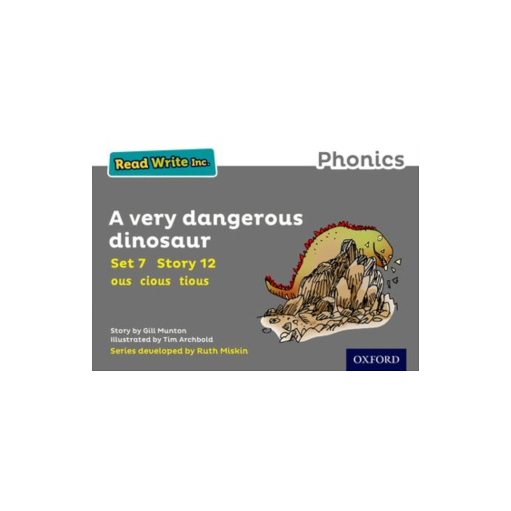 Produktbild för Read Write Inc. Phonics: A Very Dangerous Dinosaur (Grey Set 7 Storybook 12) (häftad, eng)
