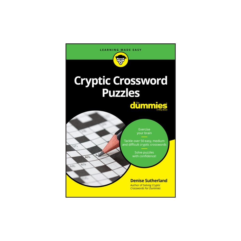 Produktbild för Cryptic Crossword Puzzles For Dummies (häftad, eng)