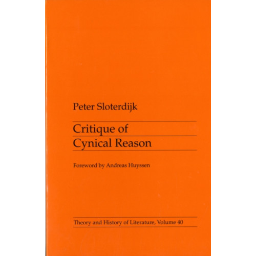 University of Minnesota Press Critique Of Cynical Reason (häftad, eng)