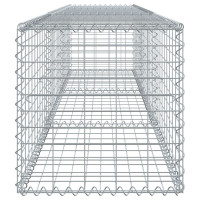 Produktbild för Gabionkorg med skydd 300x50x50 cm galvaniserat järn