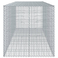 Produktbild för Gabionkorg med skydd 350x100x100 cm galvaniserat järn