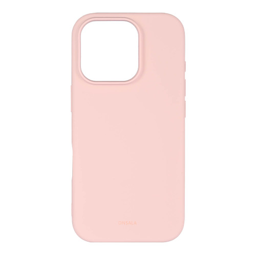 ONSALA Back Sil Touch Recycled MagSerie iPhone 16 Pro Chalk Pink