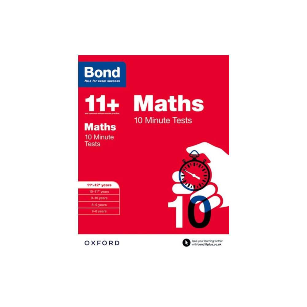 Produktbild för Bond 11+: Maths: 10 Minute Tests (häftad, eng)