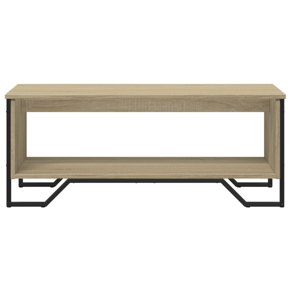 Produktbild för Soffbord sonoma-ek 100x51x40 cm konstruerat trä
