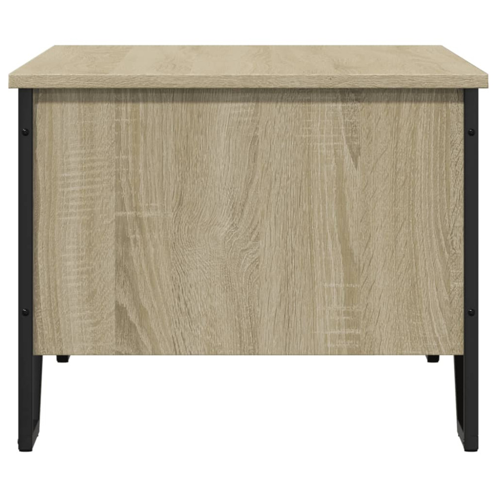 Produktbild för Soffbord sonoma-ek 100x51x40 cm konstruerat trä