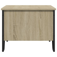 Produktbild för Soffbord sonoma-ek 100x51x40 cm konstruerat trä