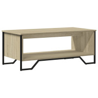 Produktbild för Soffbord sonoma-ek 100x51x40 cm konstruerat trä