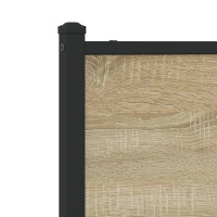 Produktbild för Sängram utan madrass metall sonoma-ek 107x203 cm