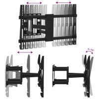 Produktbild för Tv-väggfäste för 37-80 tums skärm max VESA 600x400 mm 40kg