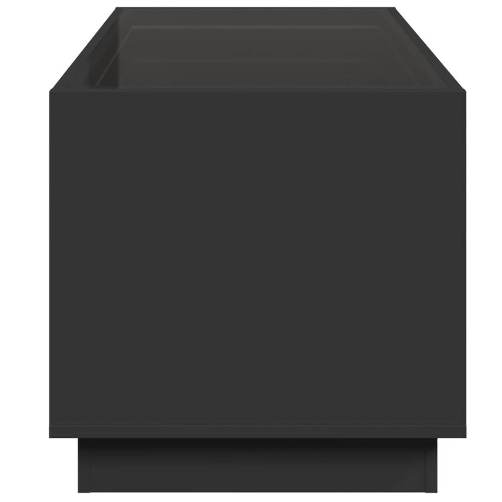 Produktbild för Soffbord med Infinity LEDs svart 70x50x50 cm