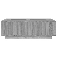 Produktbild för Soffbord med Infinity LEDs grå sonoma 116x69x40 cm