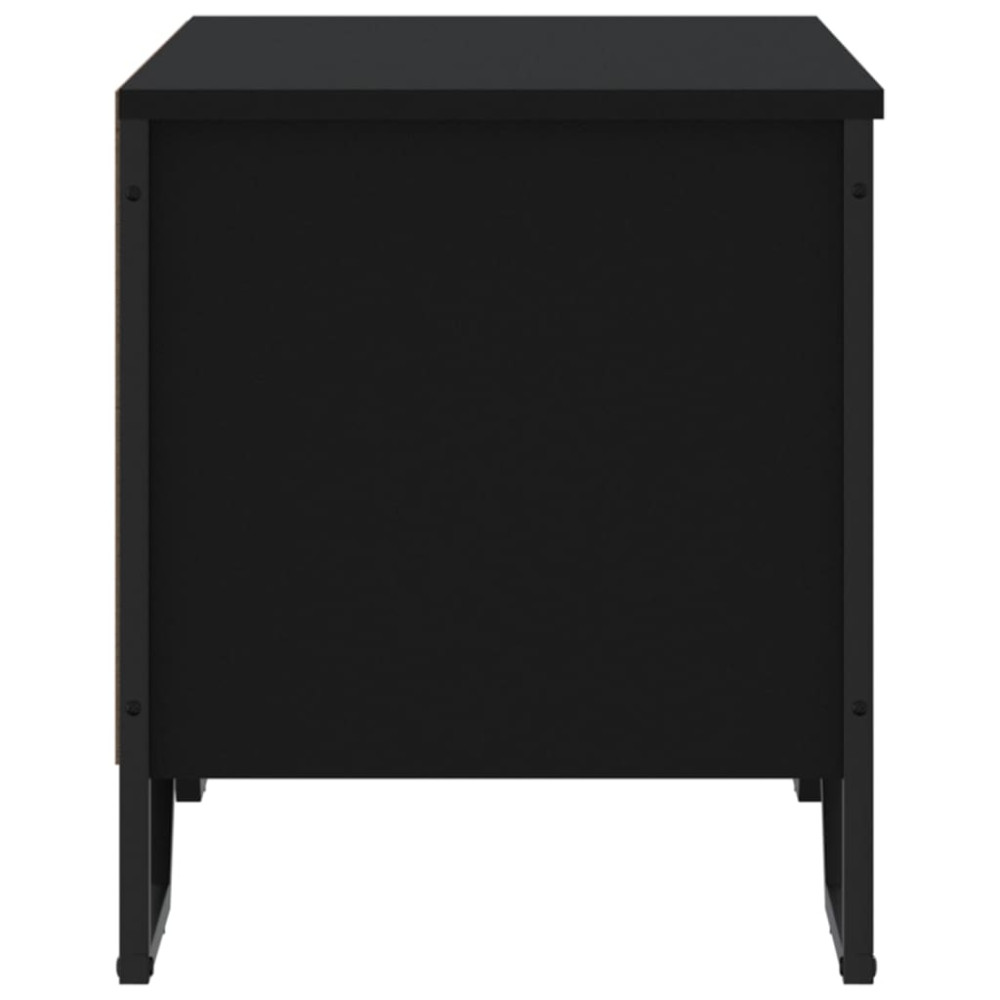 Produktbild för Skoskåp svart 90x38x45,5 cm konstruerat trä