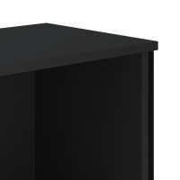 Produktbild för Skoskåp svart 90x38x45,5 cm konstruerat trä