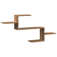 Produktbild för Vägghylla ek 104x15x49 cm konstruerat trä