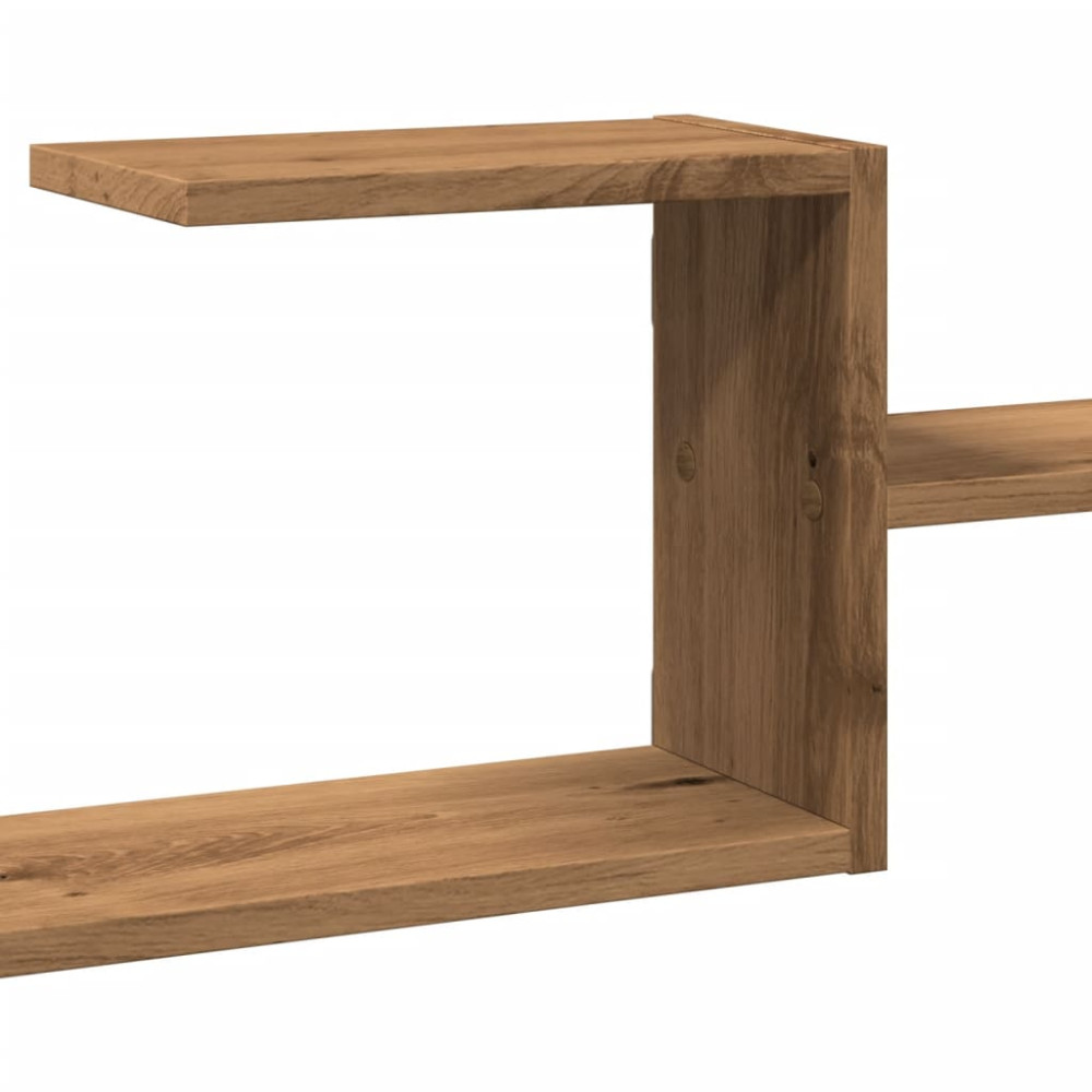 Produktbild för Vägghylla ek 104x15x49 cm konstruerat trä