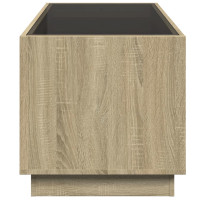 Produktbild för Soffbord med Infinity LEDs sonoma-ek 70x50x50 cm