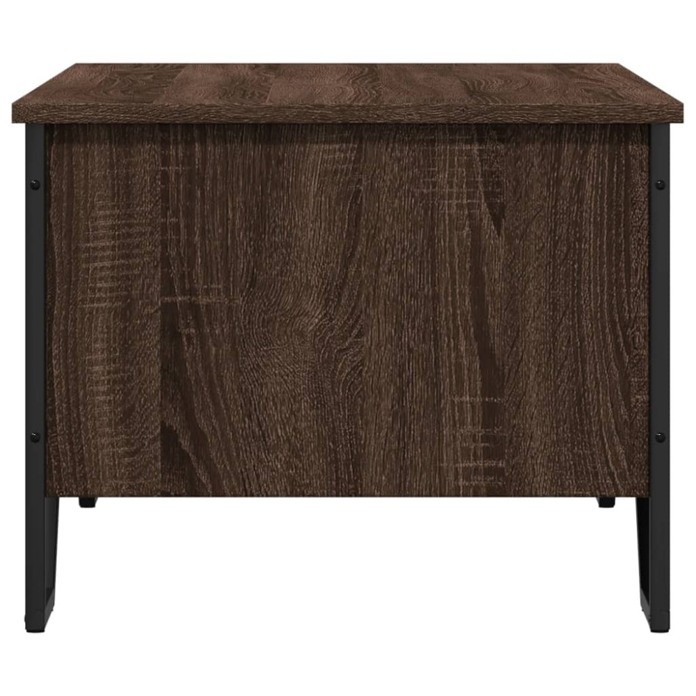 Produktbild för Soffbord brun ek 100x51x40 cm konstruerat trä