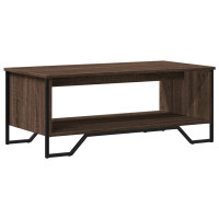 Produktbild för Soffbord brun ek 100x51x40 cm konstruerat trä