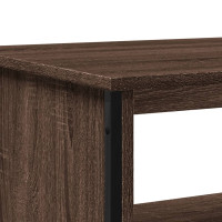 Produktbild för Soffbord brun ek 100x51x40 cm konstruerat trä
