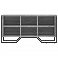 Produktbild för Skoskåp grå sonoma 90x38x45,5 cm konstruerat trä